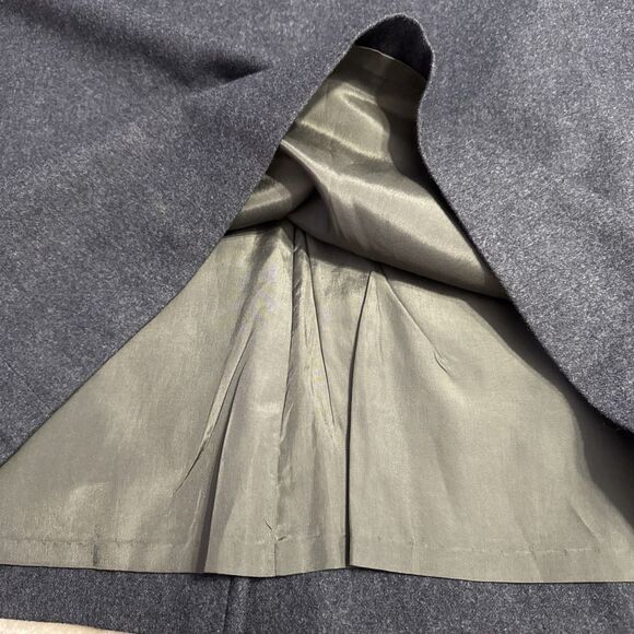 Pendleton Skirt  Charcoal Pencil Virgin Wool Knee Length Lined Career Vintage - Picture 5 of 9